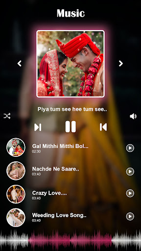 Marriage video maker & music Screen 3