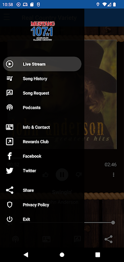 Mustang 107.1 Screen 2