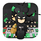 Bat hero cute keyboard icon
