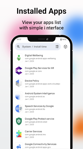 Screenshot of App Manager