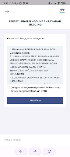 SIKUCING - UPTD BPK2LP Screen 3