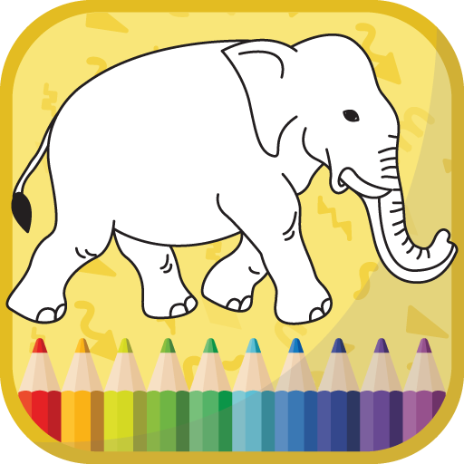 Coloring book for kids Logo