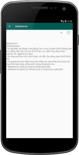 GVEDict - Từ điển Đức Việt Screen 3