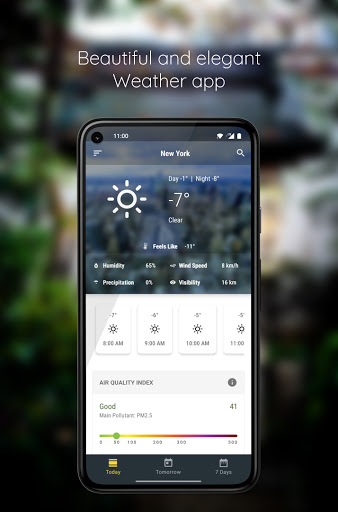 Android application Weather Hub screenshort