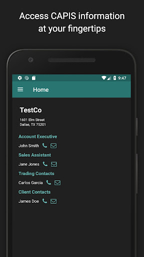 CAPIS Mobile Screen 2