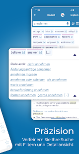 Reverso Übersetzer Wörterbuch Screenshot