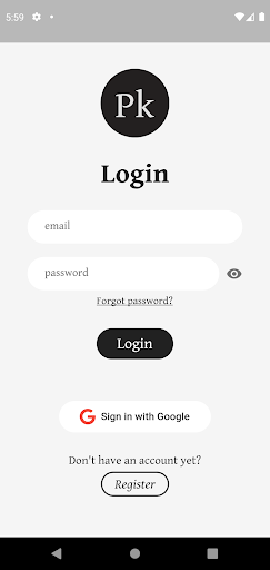 Android application PassKeeper screenshort
