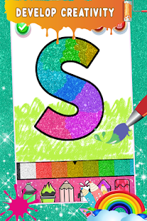 Glitter Number & ABC Coloring Screenshot
