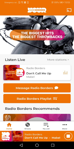 Android application Radio Borders screenshort