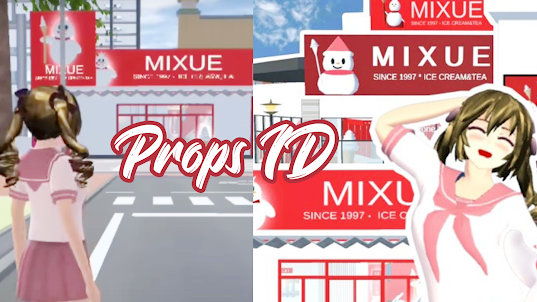 Props ID Mixue IceCream Sakura