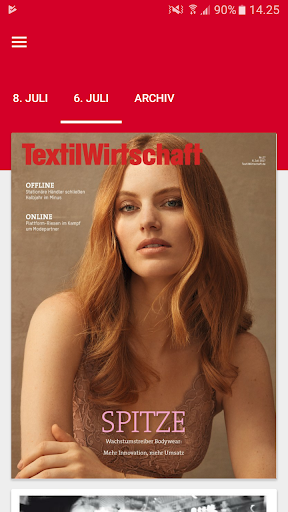 Android application TextilWirtschaft Magazin screenshort