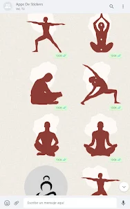 Yoga Stickers Animados