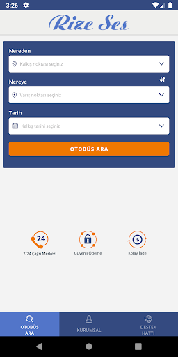 Android application Rize Ses Seyahat screenshort