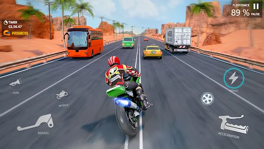 Traffic Bike Racing Games 3D