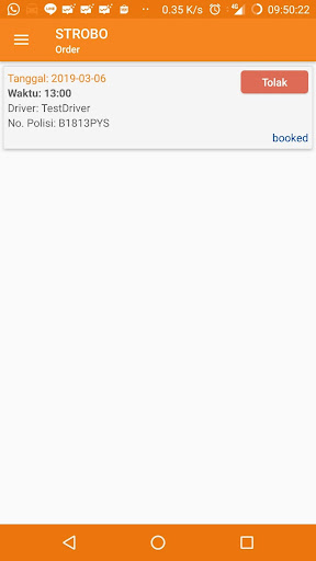 Android application STROBO Driver screenshort