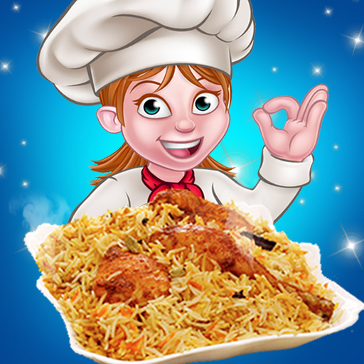 Biryani Restaurant chef game logo