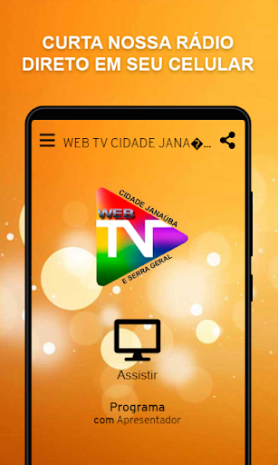 Android application Web TV Cidade Janaúba screenshort