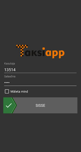 Android application TaksiApp for driver screenshort