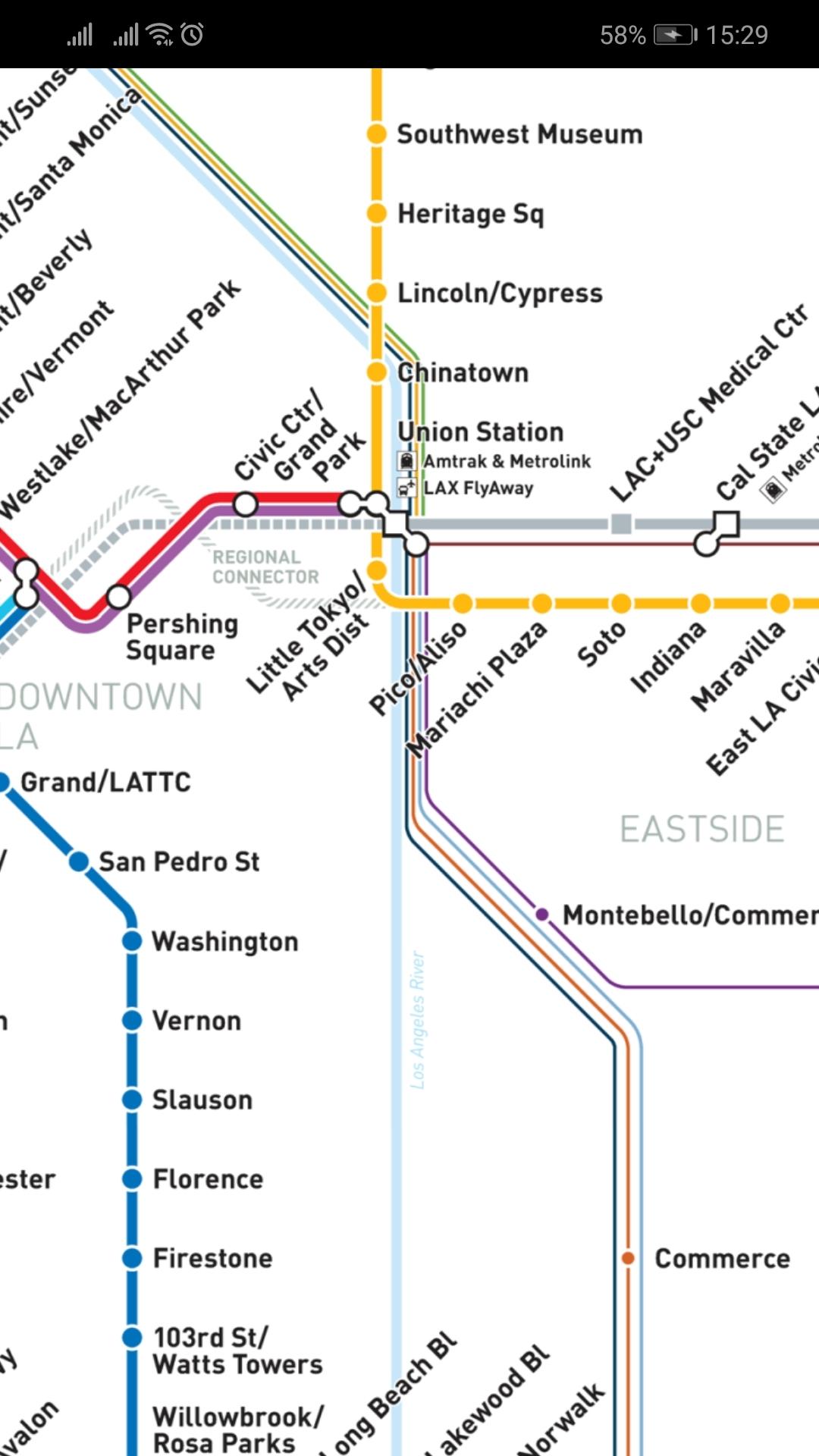 Android application Los Angeles Metro Map screenshort