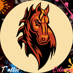 Cover Image of Скачать Tattoo Horse Coloring Book  APK