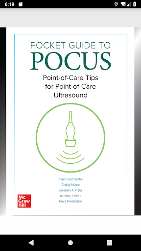 Android application Pocket Guide to POCUS: Point-o screenshort