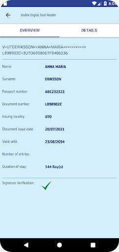VDS Reader Screen 2