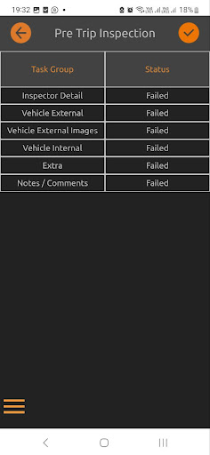 GPS Pre-Trip Inspection Screen 3