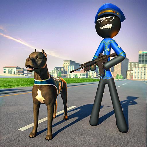 Stickman Police Dog Chase logo