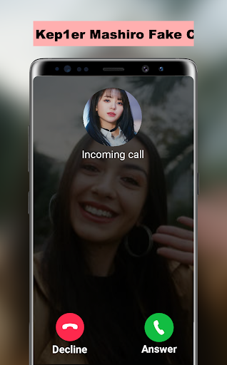 Android application Kep1er Mashiro Fake Call screenshort