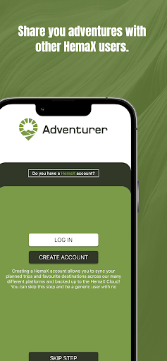 Android application Adventurer screenshort