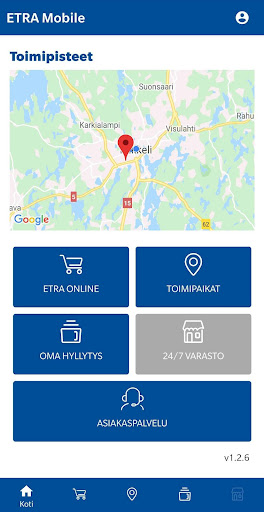 Android application Etra mobiili screenshort