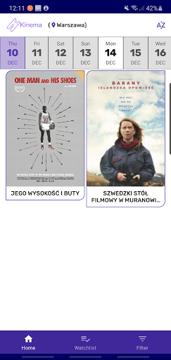 Android application Kinema screenshort