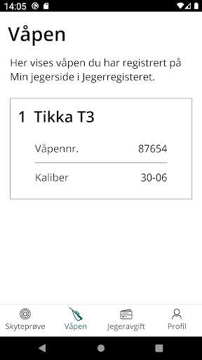 Min Jegerdokumentasjon Screen 3