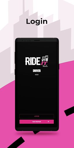 Android application RideIt - Driver screenshort
