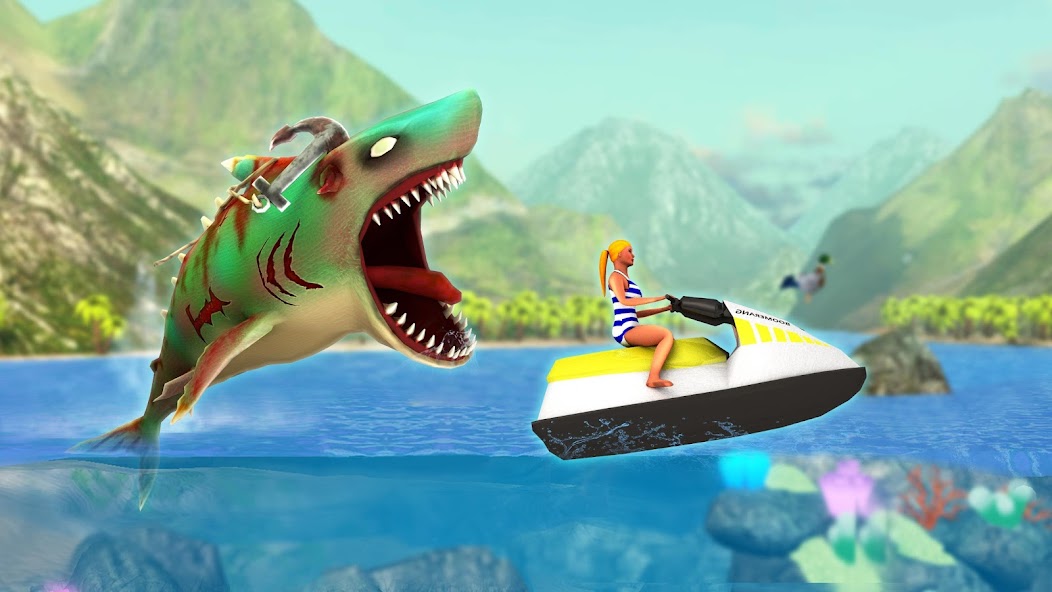 Double Head Shark Attack PVP MOD APK screenshot