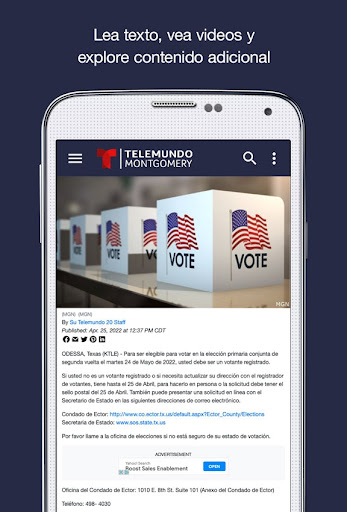 Telemundo Montgomery WSFA-SP Screen 3
