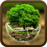 2018HD Green Nature Cartoon Theme for android free icon