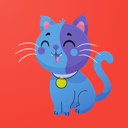 Animal Sounds: Cat, Cartoon logo