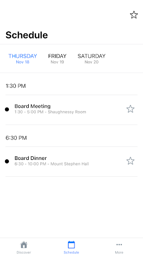 ARHCA Events Screen 2