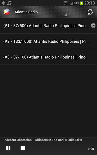 Filipino Online Radio Screen 2
