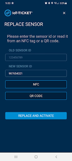 IoT-TICKET Sensor App