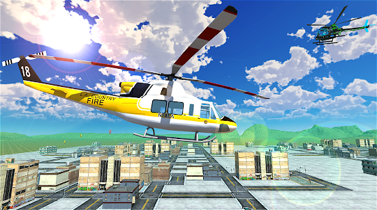 Helicopter Race Simulator 3D