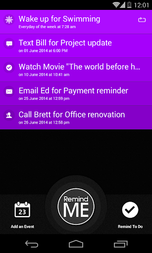 Remind Me - Quick Reminder App