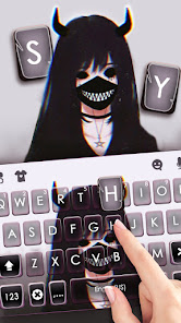Devil Mask Girl Keyboard Theme 6.0.12017 APK + Mod (Free purchase) for Android