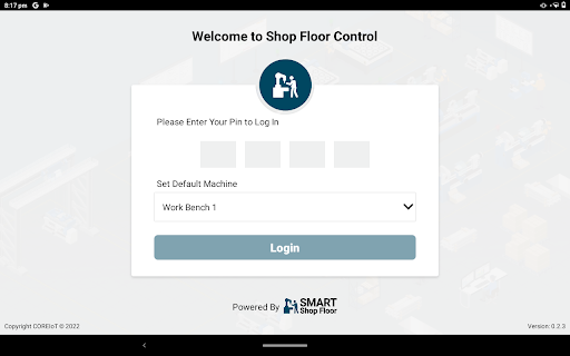 Android application Shop Floor Control screenshort