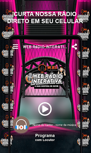 Android application Web Rádio Interativa screenshort