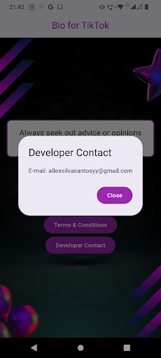 Bio for TikTok Screen 3