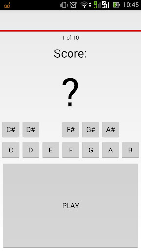 Android application Absolute Pitch screenshort