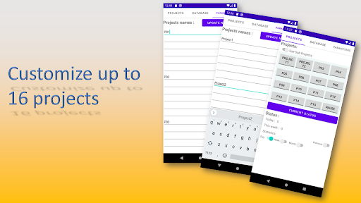 Android application Time Tracker screenshort