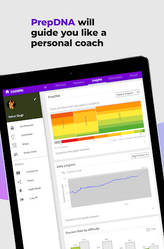 Screenshot of NEET Preparation App by Darwin